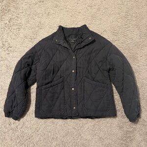 Sanctuary Black Quilted Puffer Jacket small